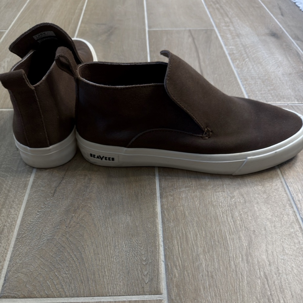 SeaVees Men's Huntington Middie Brown Slip-On Sneakers Sz 10